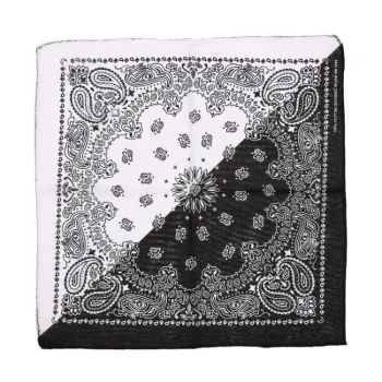 Hip Hop Fashion Square Cotton Floral Riding Mask Patchwork Turban Headdress