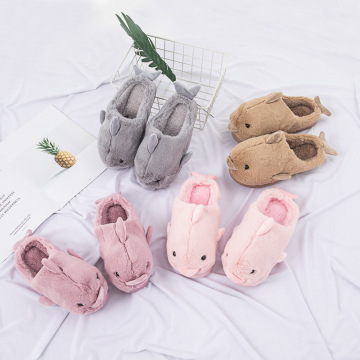 Cute Cartoon Print Thick-Soled Women's Cotton Slippers: Warm and Non-Slip Indoor Shoes