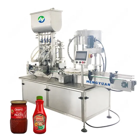 Automatic Ketchup Bottle Filling and Capping Machine