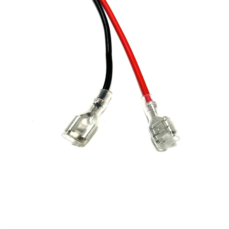 Custom 6.3 Spade Terminal Red & Black Power Jumper Wiring Harness