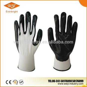 Nitrile Palm Coated Gloves, Working Gloves, Protective Gloves