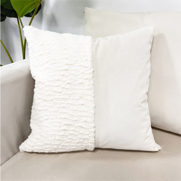 2023 Wholesale Faux Fur and Velvet Patchwork Cushion Covers: Latest Design Collection