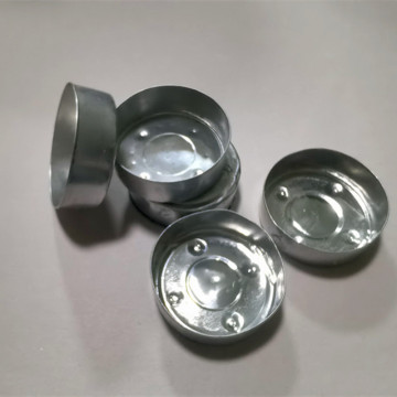 Aluminum cups for round white tealight candle