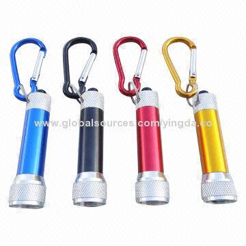 Mini 3 LED Carabiner Flashlight, Customized Color and Logos are Accepted