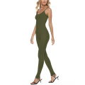 Womens Spaghetti Strap Bodycon Tank Playsuit