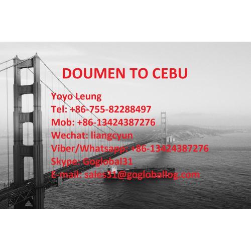 Zhuhai Doumen Sea Freight to Philippines Cebu