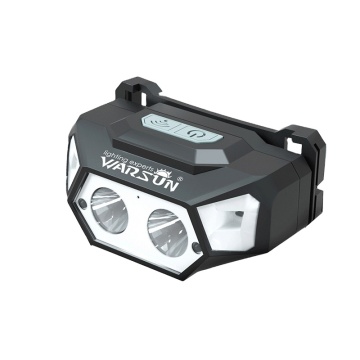 Warsun T202：カスタマイズ可能なウェーブセンシングと赤色光機能を備えた高度なデュアルライト充電式LEDヘッドランプ