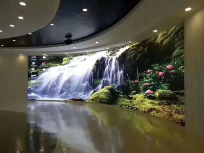 Curved Indoor LED Display Wall