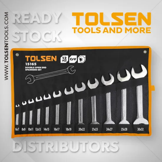 12PCS DOUBLE OPEN END SPANNERS SET