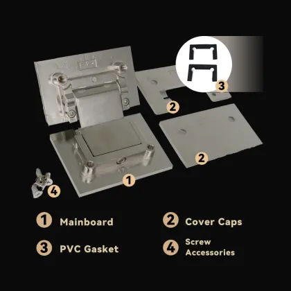 Adjustable Tempered Glass 135° Glass to Glass Hinges