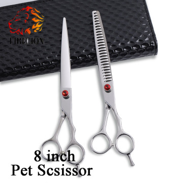 Firelion 8 Inch SUS440C Pet Grooming Scissors Set