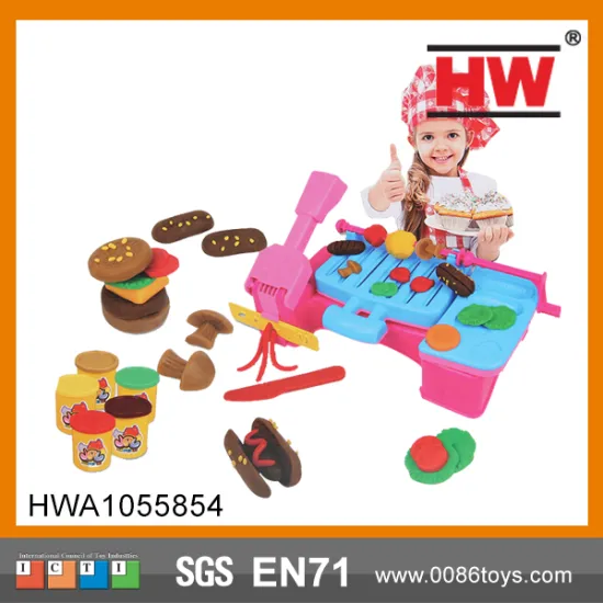 Funny Kids Pretend BBQ Play Dough Set