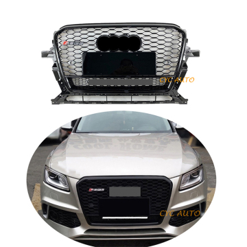 Gril Bumper Aksesori Kereta Dengan Bingkai Bawah untuk Audi Q5/SQ5 8R (2013-2015)
