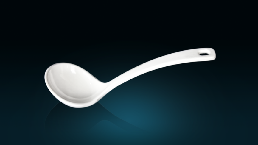 Round Head Melamine Soup Ladle