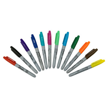 Marqueur de tissu à double astuce permanent pour l'utilisation des bureaux et de l'école