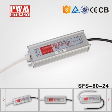 DC Output 80 w waterproof LED Power Supply 80 Watt Driver 220 volt 24 volt transformer