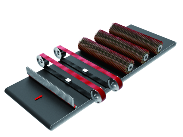 CNC Flat & Profile Sander Servo driven profile sander Vacuum fixed flat sander Furniture component sander S8-H2L3