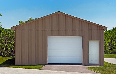 Steel Framed Storage Warehouses with Proprietary Door