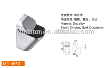Glass shelf support clips inox round glass clip
