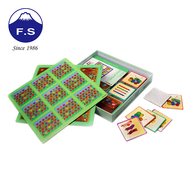 Customized Printing Colorful Baby Educational Game Card Set