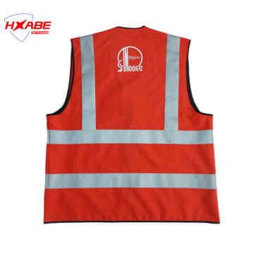 Gilet réfléchissant antistatique pour le chantier de construction