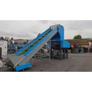 Afval plastic PE fles recycling wasmachine