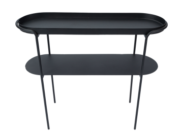 2 Tiers Metal Tall Plant Stand for Outdoor/Indoor