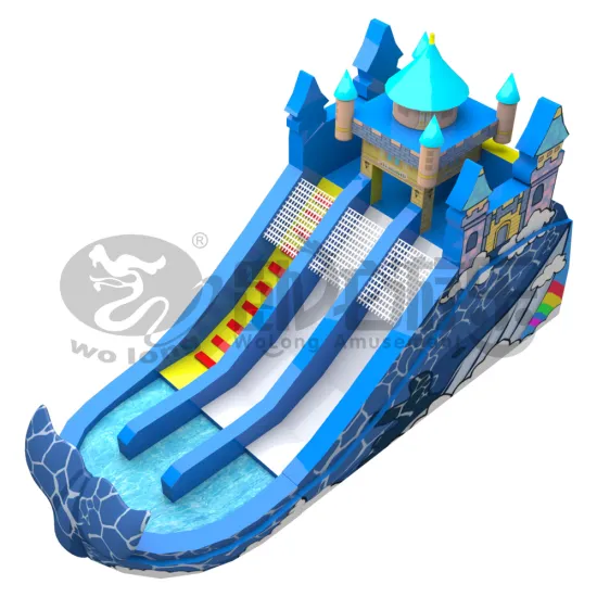high quality pvc inflatable playground slide