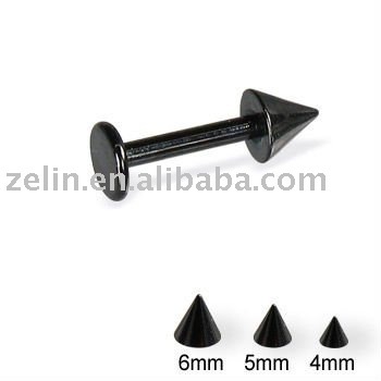 Simple Blackline Labret Cone Jewerly Body Titanium Piercing Jewelry Supplies