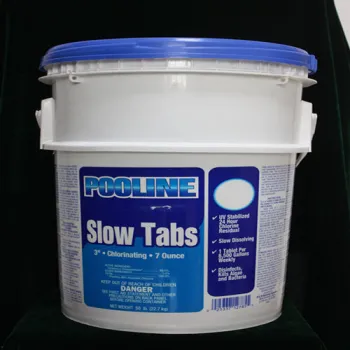 Slow dissolving chlorine tablets TCCA 90%