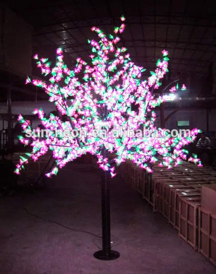 Decorative LED Tree Flower Lights cherry blossom trees