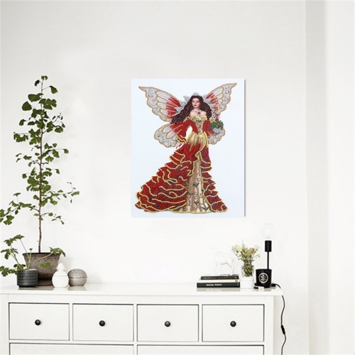 Red Queen Flower Fairy Diamond Painting Cross Stitch