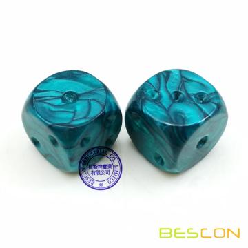 Bescon Swirled Two-tone Dice Six Sides