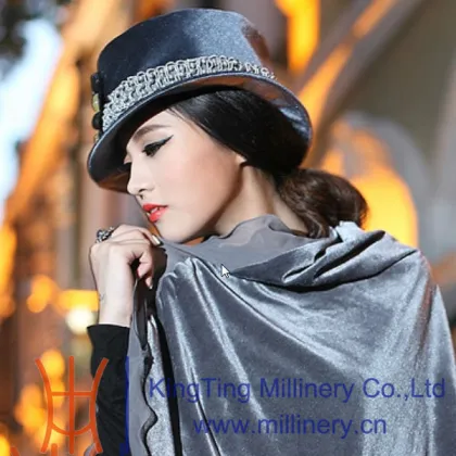 Women church hat velvet hat winter hat fashion hat