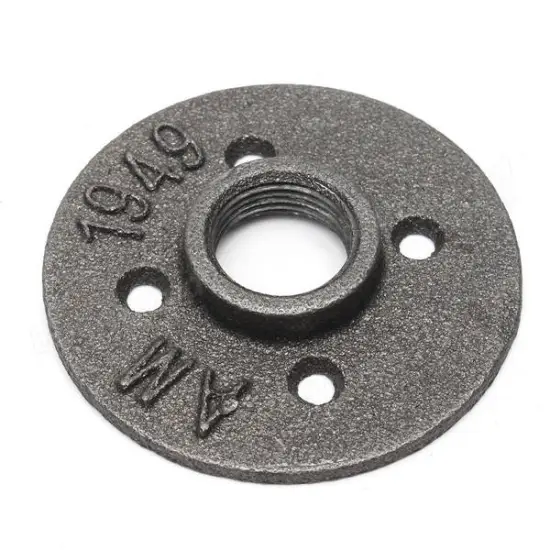 sand blasted malleable iron pipe fitting floor flange