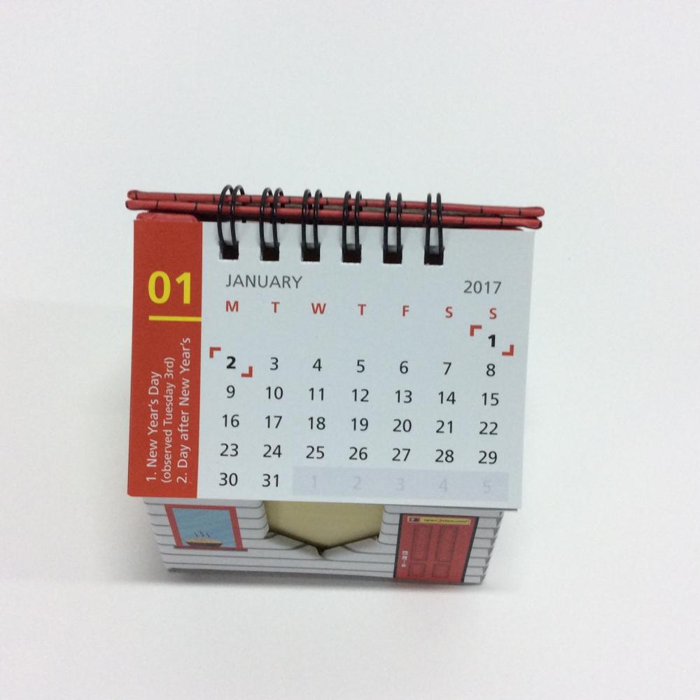 house shamp sticky note storage with calendar