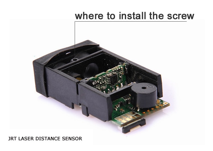 703A where to install the screw of laser distance sensor