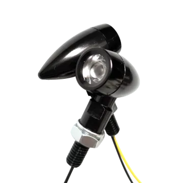 Universal Motorcycle LED Turn Signals Lights Small Bullet Front Rear Blinkers Tail Lights