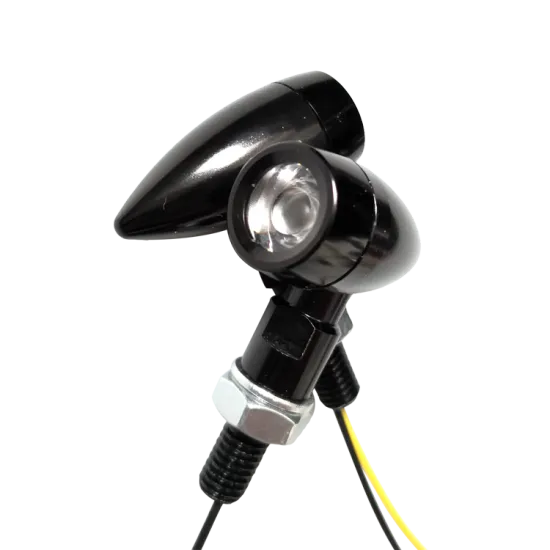 Universal Motorcycle LED Turn Signals Lights Small Bullet Front Rear Blinkers Tail Lights