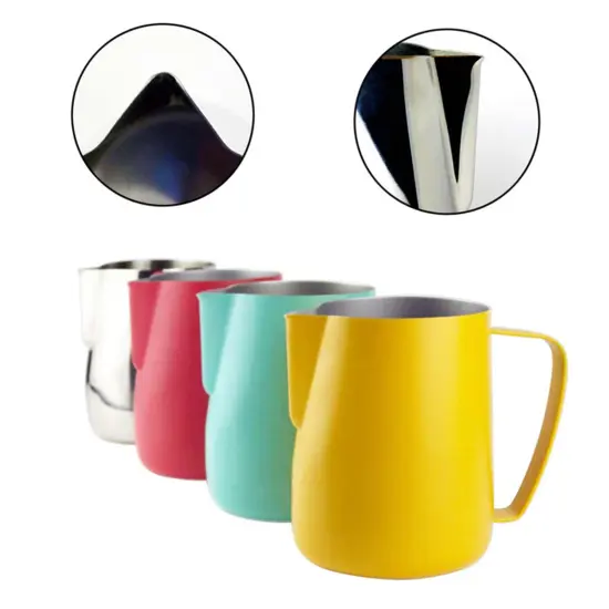 350/600ML Stainless Steel Coffee Cup for Cappuccino Coffee Barista Craft Latte Milk Cream Cup Frothing Jug Pitcher