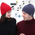 Topi Beanie Rajut Musim Dingin Headphone Topi Beanie Bluetooth
