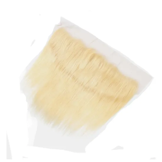 Top Quality 100% Cuticle Aligned Virgin Hair Vendor Blonde HD Lace Frontal Natural Raw Human Hair 613 Blonde Color Lace Frontal