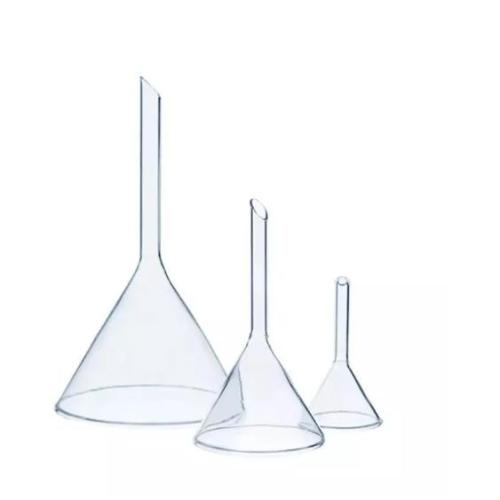Uso de laboratorio embudo de vidrio vástago largo 60 ml