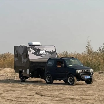 Trailer para trailer de campista de alumínio de carro com chuveiro