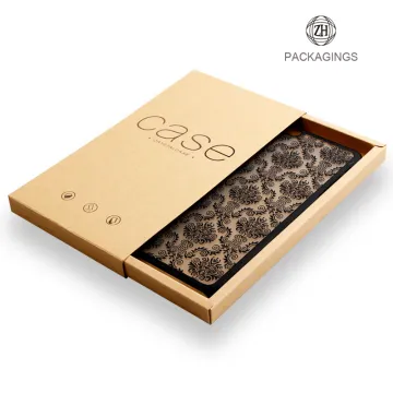 Sliding drawer phone case packaging