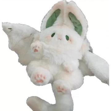 Stuffed rabbit plush toy with long tail