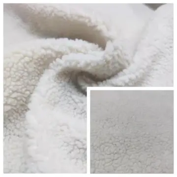 100% Polyester Sherpa Fleece Plain Dyed Fabric