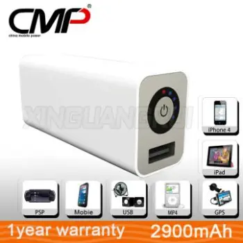 2900mAh Universal Portable Battery Power Bank Charger with LED Torch