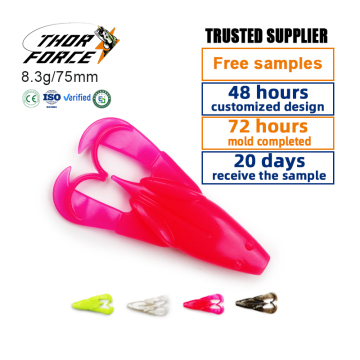 THORFORCE 75mm 8.3g Bionic Frog Design Swimming Soft Lures