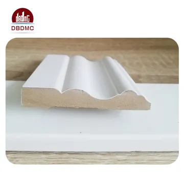Flooring accessories decorative MDF baseboard white primer skirting board